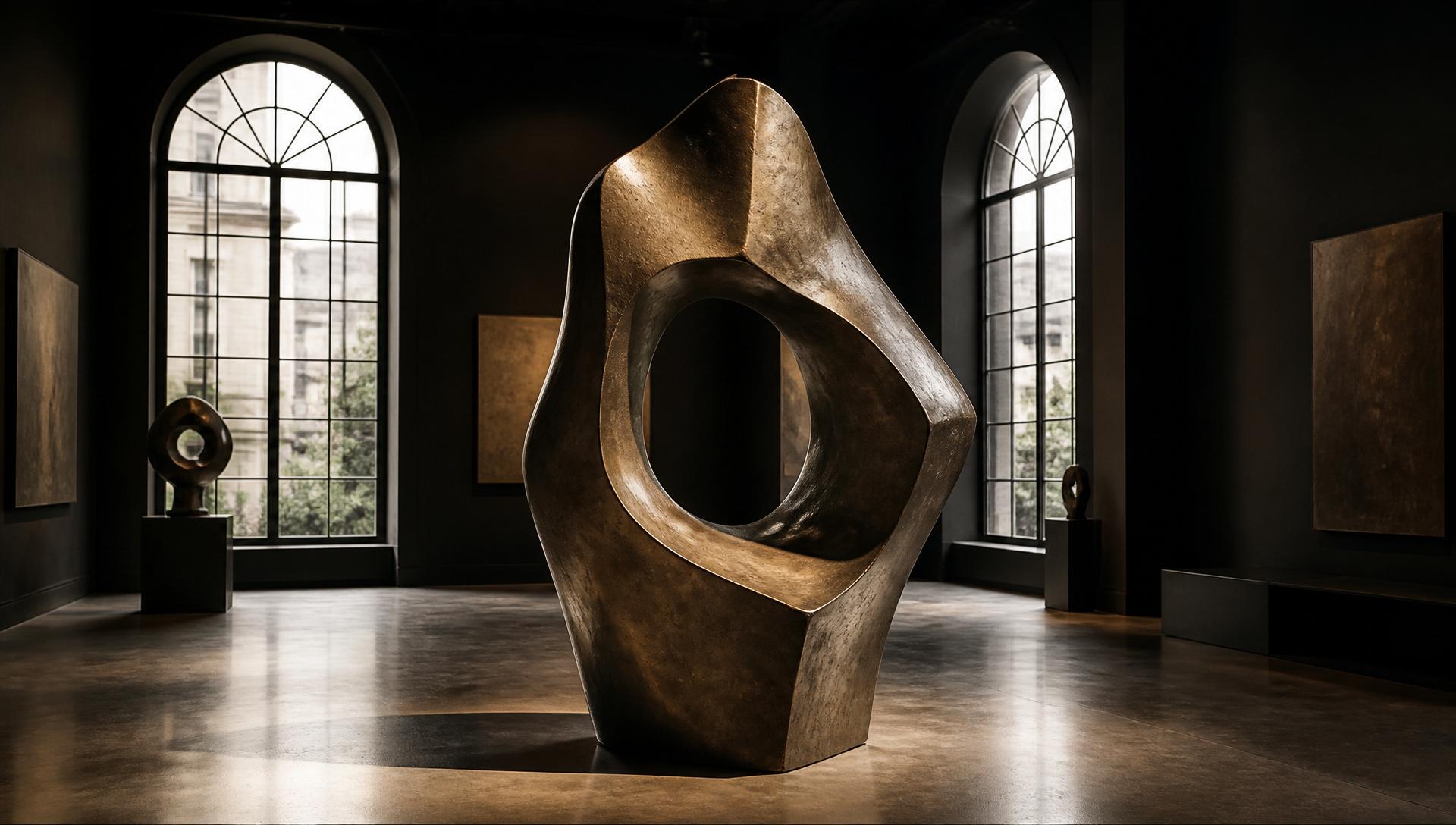 Escultura monumental de bronce en atelier Casa Francia
